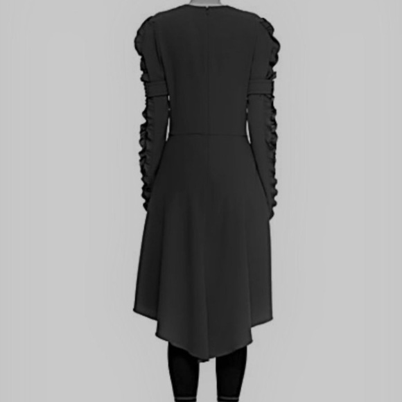 Chloe ruffle sleeve crepe - Picture 2 of 5
